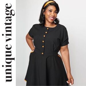 NWOT Unique Vintage 🎃 Cropped short sleeve button cardigan blouse 3/4X 22/24